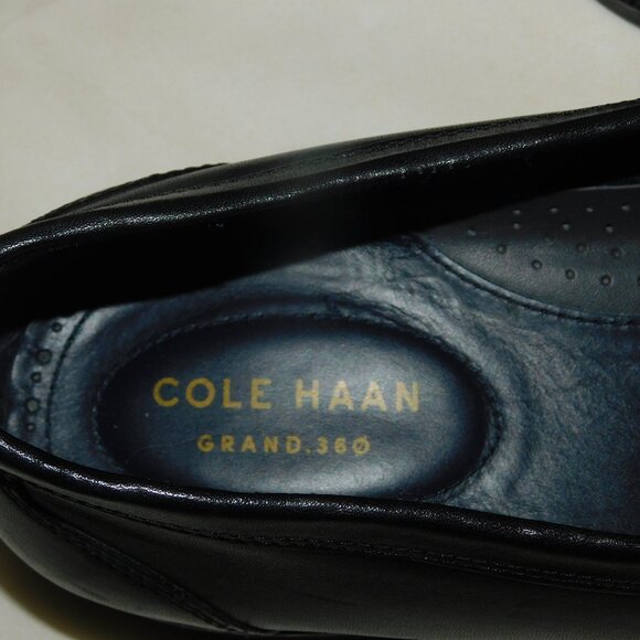Cole Haan Grand 360 Black Leather Slip On Loafers Size 8W main image 8